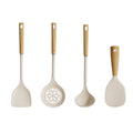 Wooden handle silicone rice spoon